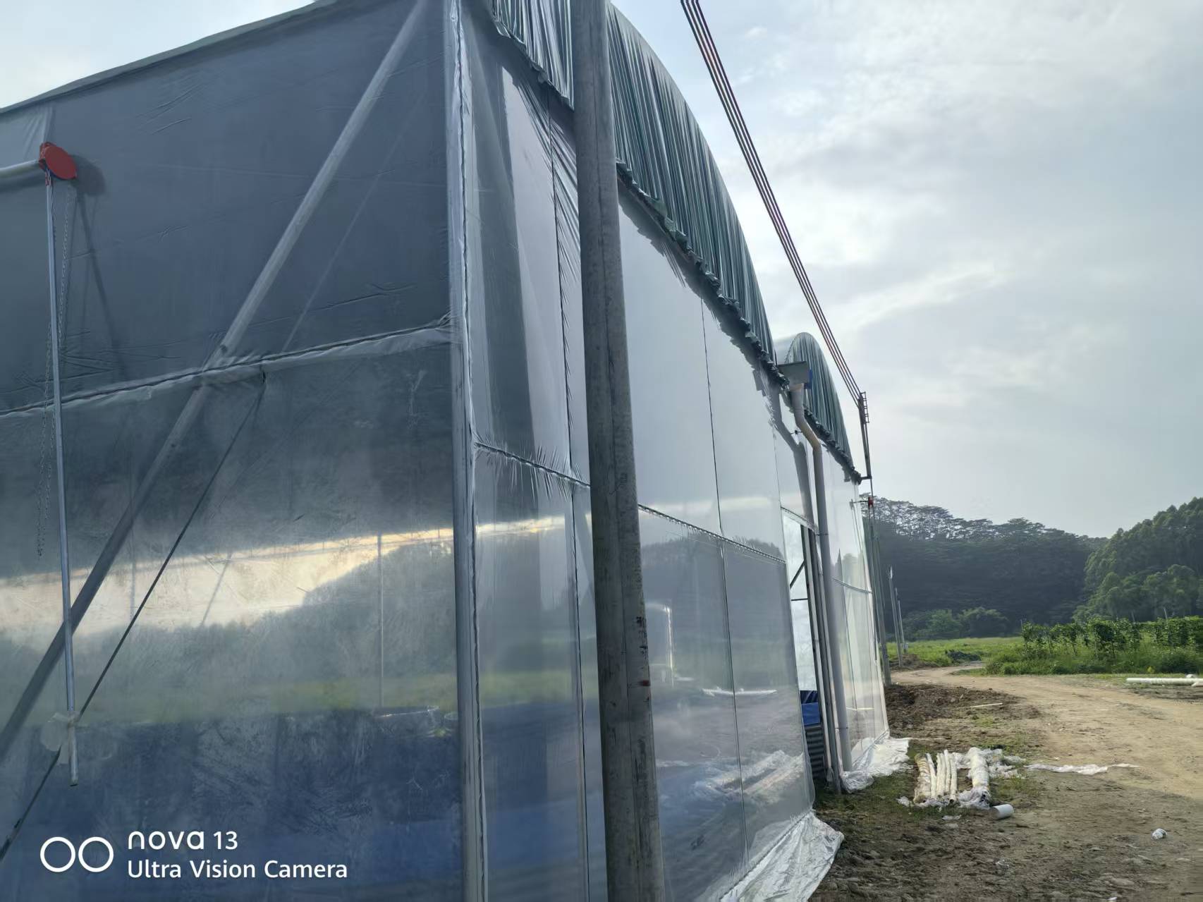 惠州罗浮山养殖基地连栋薄膜温室项目完工｜近900㎡养殖大棚建设案例分享